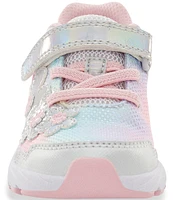 Stride Rite Girls' Light Up Floral Glimmer Sneakers (Infant)