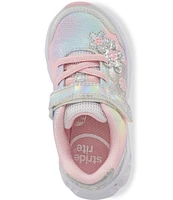 Stride Rite Girls' Light Up Floral Glimmer Sneakers (Infant)