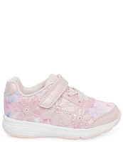 Stride Rite Girls' Light Up Floral Glimmer Sneakers (Infant)