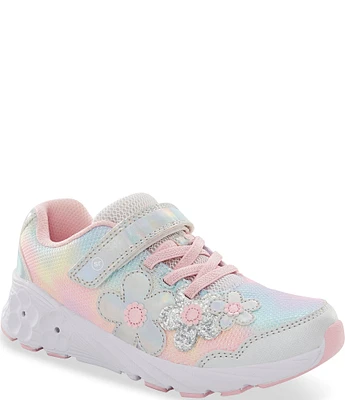 Stride Rite Girls' Light Up Floral Glimmer Sneakers (Toddler)