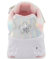 Stride Rite Girls' Light Up Floral Glimmer Sneakers (Toddler)