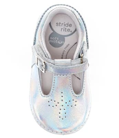 Stride Rite Girls' Lucianne Soft Motion Leather T-Strap Mary Janes (Infant)