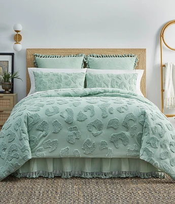 Studio D Lanie Cheetah Tufted Chenille Comforter Mini Set