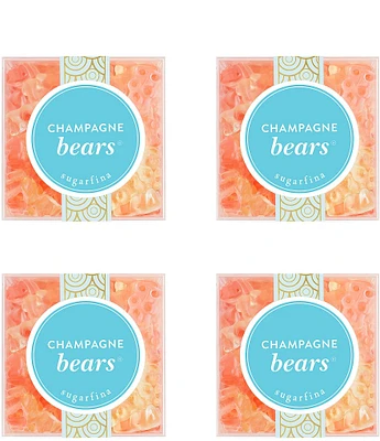 Sugarfina Champagne Bears Small Cube 4-Piece Kit