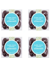 Sugarfina Dark Chocolate Toffee Almonds Small Cube 4-Piece Kit