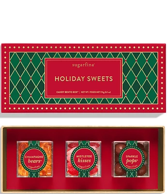 Sugarfina Happy Holidays 2024 Holiday Sweets Candy Bento Box Bundle