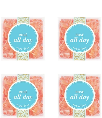 Sugarfina Rose All Day Bears Small 4-Piece Cube Kit