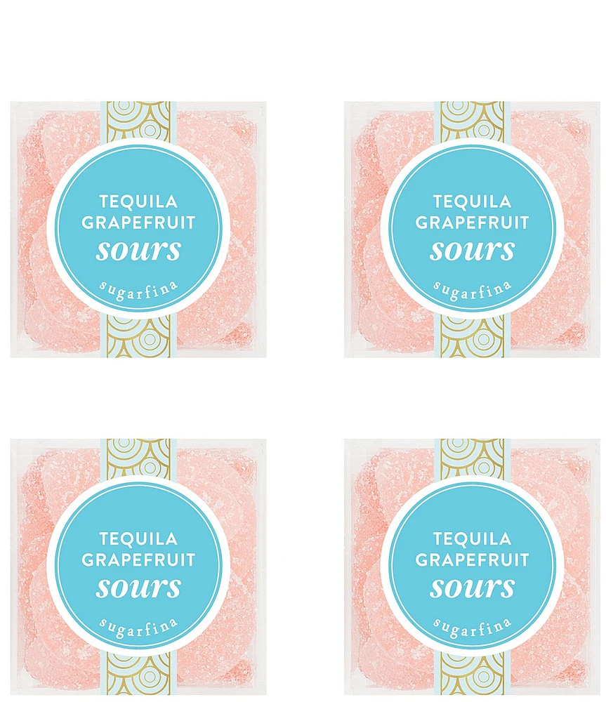 Sugarfina Tequila Grapefruit Sours Small Cube, 4-Piece Kit