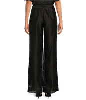 Sugarlips Bellaire Belted High Waist Wide Leg Pant