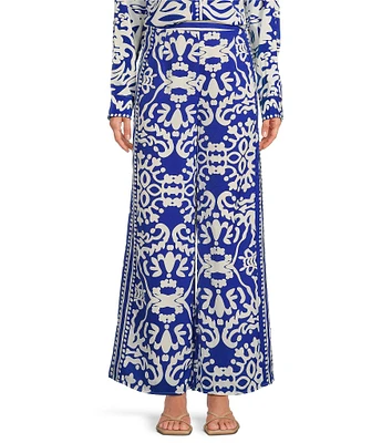 Sugarlips Border Printed High Waisted Leg Pants