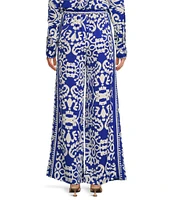 Sugarlips Border Printed High Waisted Leg Pants