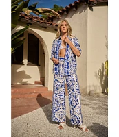 Sugarlips Border Printed High Waisted Leg Pants