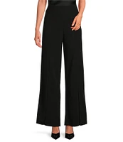 Sugarlips Cool It Split Leg Stretch Crepe High Waist Pull On Pants