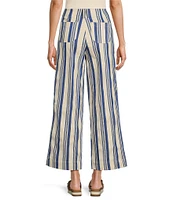 Sugarlips Coordinating Stripe Printed High Rise Wide Leg Pants
