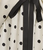 Sugarlips Plus Dover Dotted Sleeveless Satin Babydoll Dress