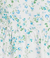 Sugarlips Plus Gradient Floral Printed Trapeze Dress