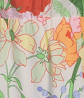 Sugarlips Plus Size Juliet Floral Garden Becca Short Sleeve Long Tiered Dress