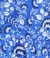 Sugarlips Plus Lulu Floral/Paisley Printed Short Sleeve Shift Dress