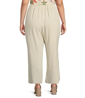 Sugarlips Plus Pocketed Wide Leg Trouser Pants