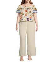 Sugarlips Plus Presley Chelsea Wide Leg Trouser Pants
