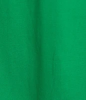 Sugarlips Plus Short Sleeve Linen Trim Textured Dress