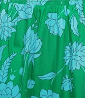 Sugarlips Plus Waterlilly Floral Palmer Poplin Maxi Dress
