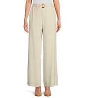 Sugarlips Step Up Linen High Rise Wide Leg Pant