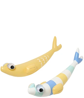 Sunnylife Kids Finn the Fish Inflatable Pool Noodles 2-Piece Set