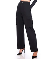 Susana Monaco Cargo High Rise Wide Leg Cargo Pants