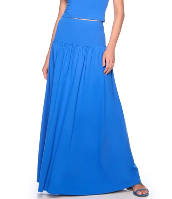 Susana Monaco Drop Waist Knit Maxi Skirt