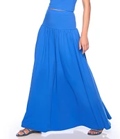 Susana Monaco Drop Waist Knit Maxi Skirt