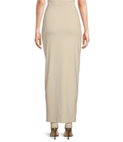 Susana Monaco Open Front Bodycon Pull-On Maxi Skirt