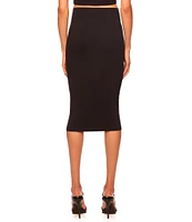 Susana Monaco Signature Stretch Knit Slim High Waisted Pencil Skirt