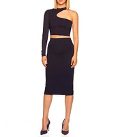 Susana Monaco Signature Stretch Knit Slim High Waisted Pencil Skirt