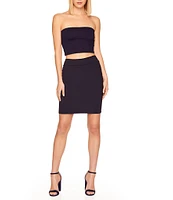 Susana Monaco Signature Stretch Knit Straight Pencil Skirt