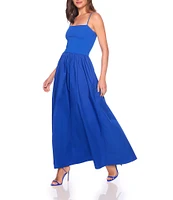 Susana Monaco Square Neck Sleeveless Maxi Dress