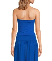 Susana Monaco Tube Gathered Strapless Knit Coordinating Top