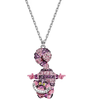 Swarovski Alice In Wonderland Cat Crystal Short Pendant Necklace