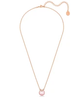 Swarovski Bella Rose Gold V Crystal Short Pendant Necklace