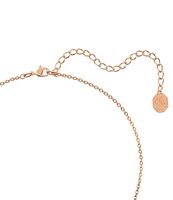 Swarovski Bella Rose Gold V Crystal Short Pendant Necklace