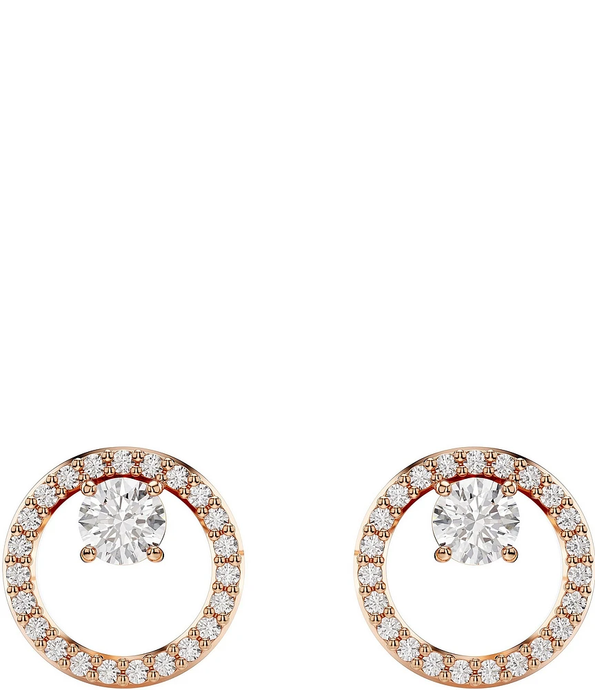 Swarovski Constella Crystal Circle Stud Earrings