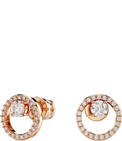 Swarovski Constella Crystal Circle Stud Earrings