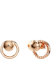 Swarovski Constella Crystal Circle Stud Earrings