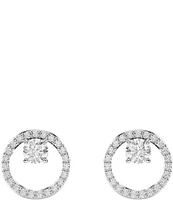 Swarovski Constella Crystal Circle Stud Earrings