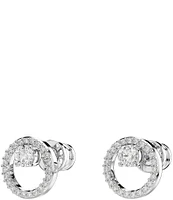 Swarovski Constella Crystal Circle Stud Earrings