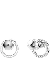 Swarovski Constella Crystal Circle Stud Earrings