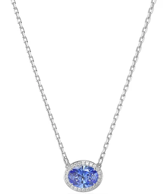 Swarovski Constella Oval Cut Short Crystal Pendant Necklace