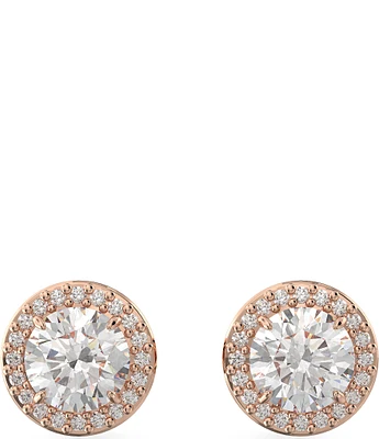 Swarovski Constella Halo Round Crystal Cut Stud Earrings