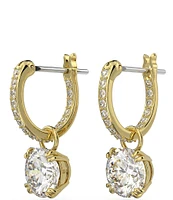 Swarovski Constella Crystal Round Drop Earrings