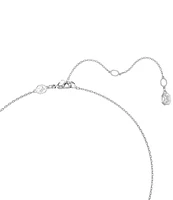 Swarovski Crystal Dextera Pave Open Circle Short Pendant Necklace